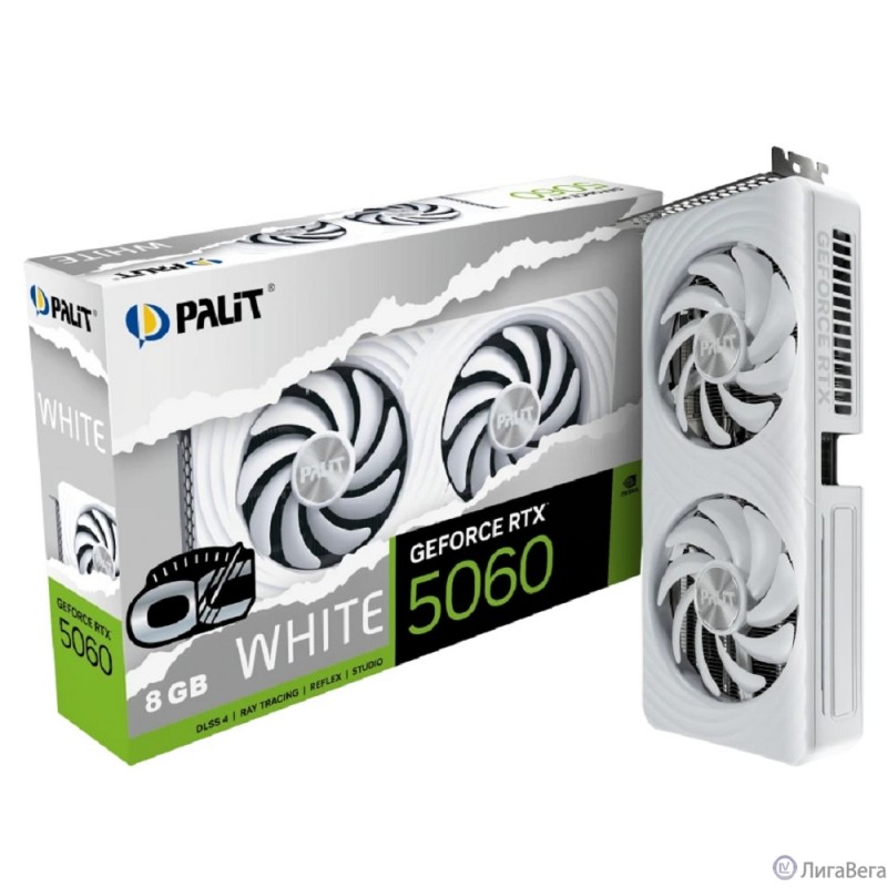 Видеокарта PCIE16 RTX5060 8GB PA-RTX5060 WHITE OC 8GB PALIT