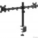 Кронштейн для монитора Filum FL-DM001DB двойной, VESA: 75x75/100x100, для диагонали 10″-32″, два типа крепления, макс. нагрузка 10кг, черный (1094479)