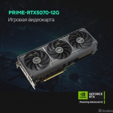 Видеокарта ASUS GeForce RTX5070 12GB GDDR7 192bit 3*DP/HDMI 3FAN  (PRIME-RTX5070-O12G) RTL