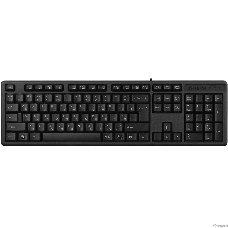Клавиатура A4Tech KR-3 черный USB