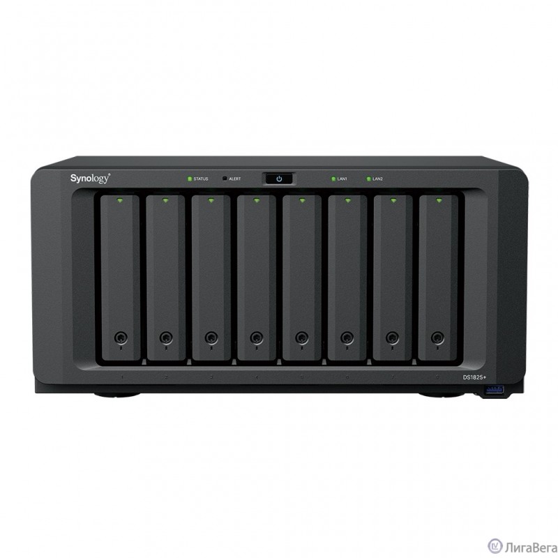 SYNOLOGY DS1825+ СХД настольное исполнение 8BAY NO HDD USB3