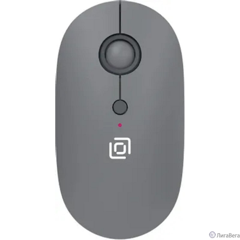 Мышь Оклик 409MW графитовый оптическая 1600dpi silent беспров. BT/Radio USB для ноутбука 4but (2007545)