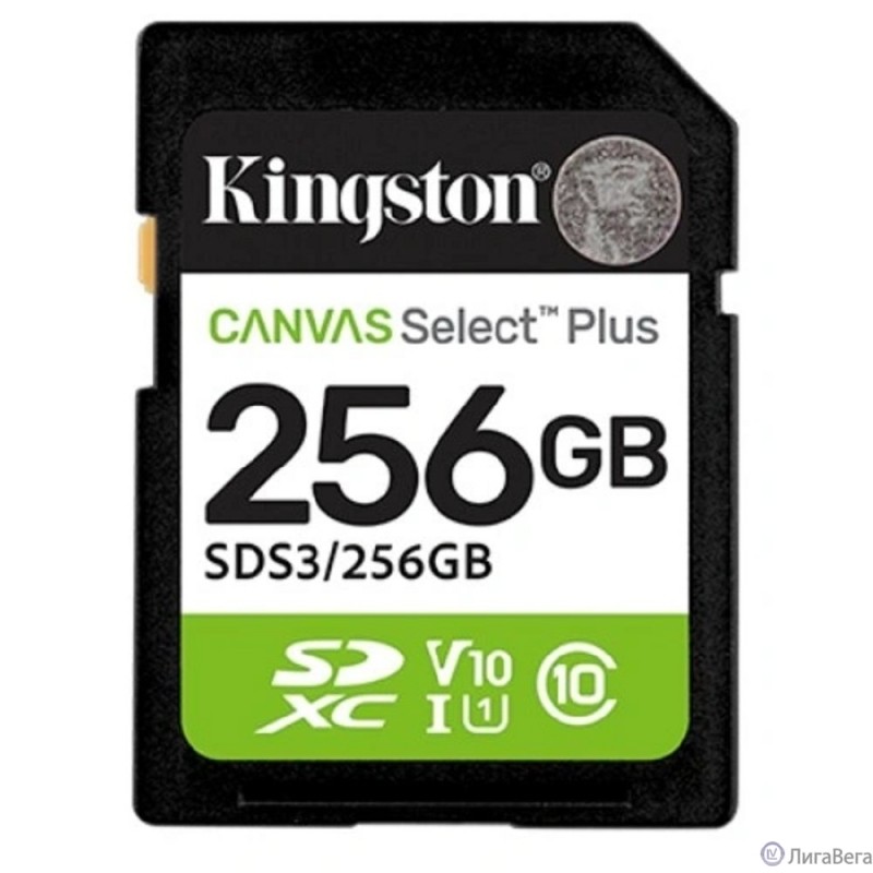 SecureDigital 256GB Kingston Canvas Select Plus Gen3 150MB/s C10 UHS-I U1 V10 SecureDigital 256GB Kingston Canvas Select Plus Gen3 150MB/s C10 UHS-I U1 V10