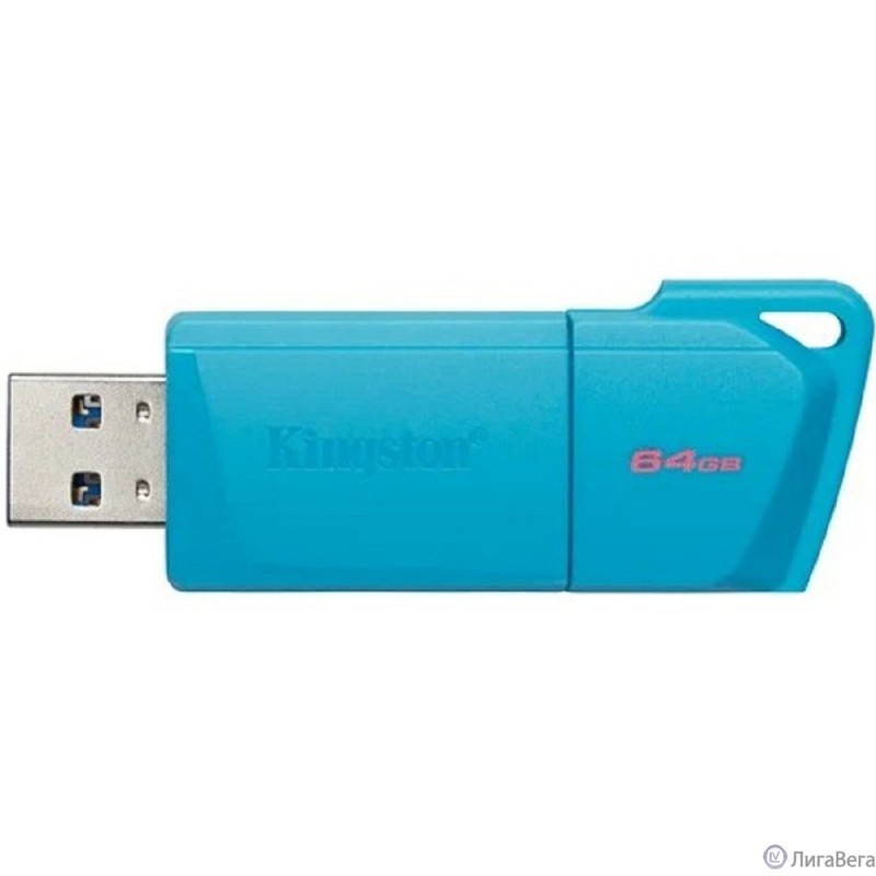 Kingston USB Drive 64GB USB 3.2 DT Exodia M DTXM - NEON (AQUA BLUE)  Kingston USB Drive 64GB USB 3.2 DT Exodia M DTXM - NEON (AQUA BLUE)