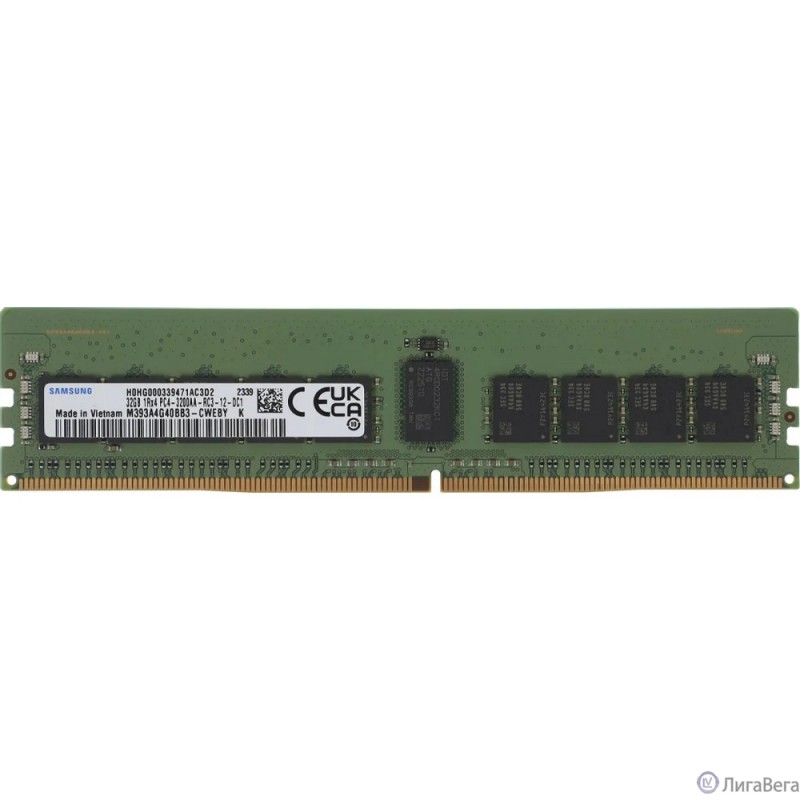 Память DDR4 Samsung M393A4G40BB3-CWE 32Gb DIMM ECC Reg PC4-25600 CL22 3200MHz