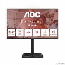 LCD AOC 23.8″ 24E4U {IPS 1920x1080 120Hz 4ms 178/178 300cd 1500:1 D-Sub HDMI1.4 DisplayPort1.2 4xUSB3.2 2x2W HAS Pivot  VESA}