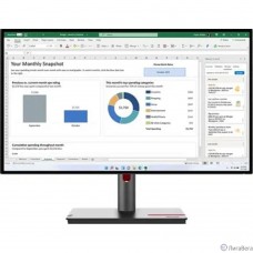 LCD Lenovo 27″ P27h-30 ThinkVision черный {IPS 2560x1440 60Hz 6ms 16:9 1000:1 350cd 178/178 DVI HDMI DisplayPort HAS Pivot USB}