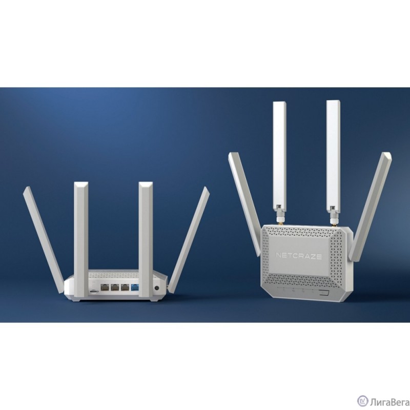 Netcraze Speedster 4G+ (NC-2911)  Гигабитный интернет-центр с модемом 4G+, Mesh Wi-Fi 5 AC1200 и 4-портовым Smart-коммутатором Netcraze Speedster 4G+ (NC-2911)  Гигабитный интернет-центр с модемом 4G+, Mesh Wi-Fi 5 AC1200 и 4-портовым Smart-коммутатором