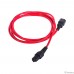 REM Шнур питания с фиксатором IEC 60320 C13/IEC 60320 C14, 10 А / 250 В (3 * 1,0), длина 3 м, красный R-10-Cord-C13-C14-3-Red