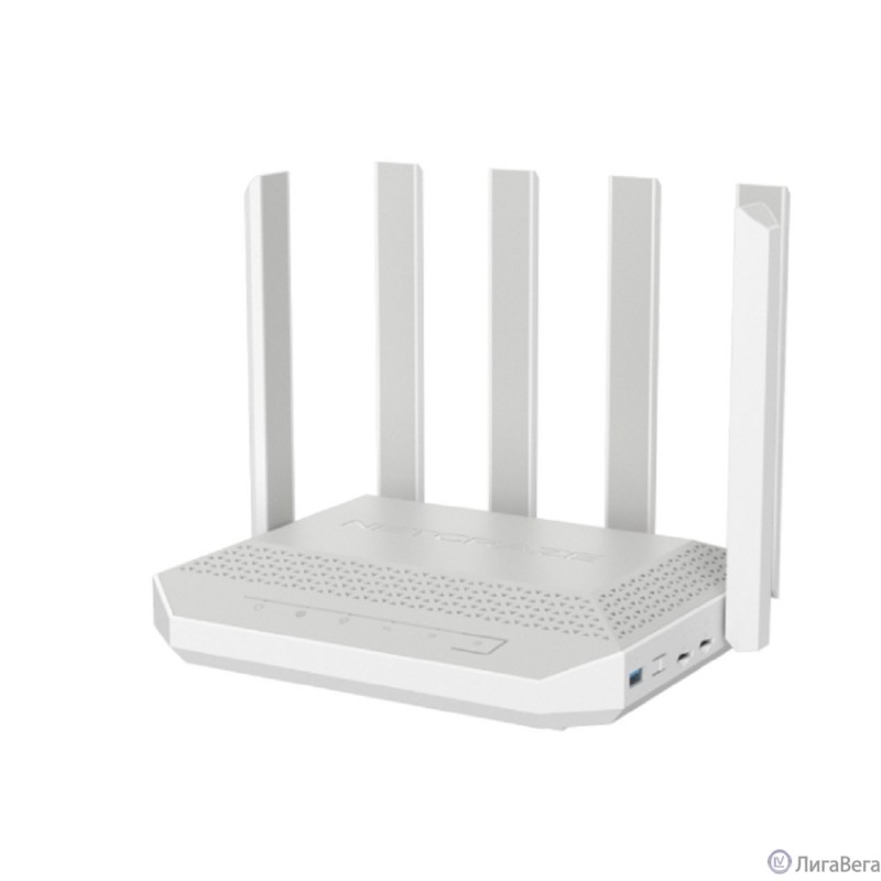 Netcraze Hero 5G (NC-4110) Мультигигабитный интернет-центр с модемом 5G, двумя слотами для SIM-карт, Mesh Wi-Fi 6 AX3000, Smart-коммутатором 1x2.5G и 4xG, многофункциональными портами USB 3.0 и 2.0