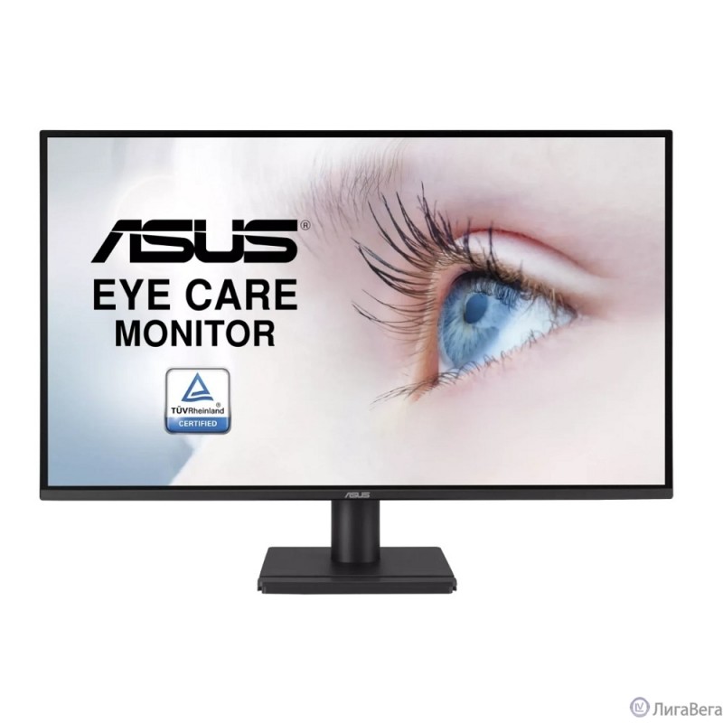 Монитор ASUS VA27AQ (27″, 16:9, IPS, 1ms(MPRT), 2560x1440, 75Hz, 350cd, 1000:1, 178°/178°,  VGA/HDMI/DP, 2*2W, Black)(90LM06G1-B01171)