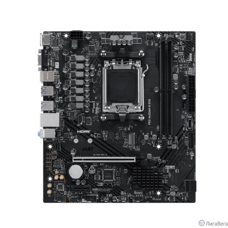 MSI PRO A620AM-B EVO Socket AM5 AMD A620A 2xDDR5 mATX AC`97 8ch(7.1) 2.5Gg RAID+VGA+HDMI MSI PRO A620AM-B EVO Socket AM5 AMD A620A 2xDDR5 mATX AC`97 8ch(7.1) 2.5Gg RAID+VGA+HDMI