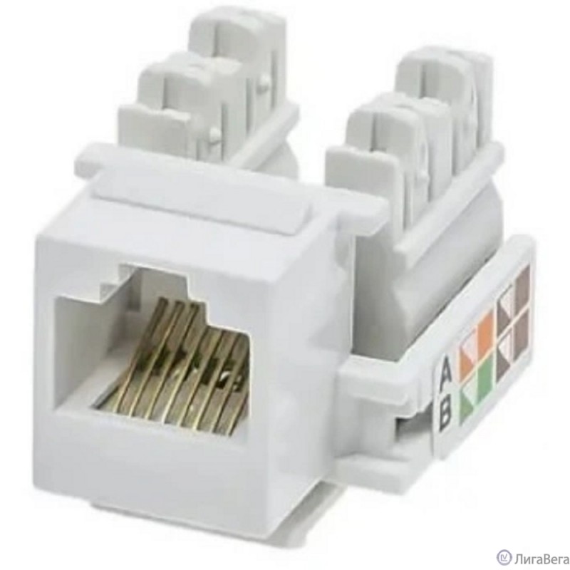 5bites Модуль KJU55-01W KEYSTONE JACK / UTP / 5E / 110 IDC / 90°