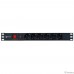 5bites Блок розеток PDU-10 6S / 10A / PVC / SWITCH / 1U / 19″