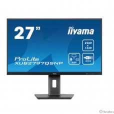 LCD Iiyama 27″ XUB2797QSNP-B1 {IPS 2560x1440 100Hz 1ms 300cd 1300:1 HDMI DisplayPort USB-C KVM RJ45 HAS VESA}