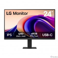 Монитор LG 23.8″ UltraFine 24U631A-B черный IPS LED 16:9 HDMI матовая 1000:1 250cd 178гр/178гр 2560x1440 100Hz Quad 2K (1440p) USB 3.6кг