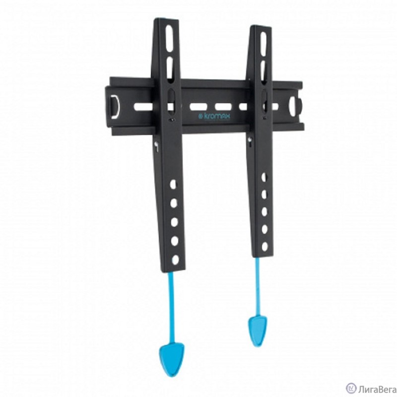 Kromax VEGA-13 new black,  Кр. стал. наст. для TV 15″-42″, max 35 кг, 0 ст св., от ст. 15 мм, max VESA 200x200 мм.