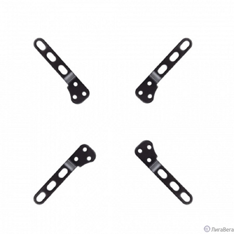 Kromax ADAPTER-200 black,  Кр. стал. наст. для TV 15″-42″, max 20 кг, max VESA 200x200 мм.