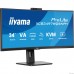 LCD Iiyama 34″ XCB3497WQSNPH-B1 черный {VA Curved 3440x1440 120Hz 0.4ms 350cd 3000:1 HDMI(1.4b/2.0) DisplayPort 2x5W 2xUSB-C RJ-45 HAS VESA FreeSync Premium}