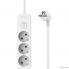 Perfeo сетевой удлинитель ″REAL STRIP″ 2,0м, 3 розетки, 16А, 3500 Вт, белый.