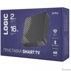 Perfeo SMART TV BOX приставка ″LOGIC 2/16″,Allwinner H313,Android 10, 2Gb/16Gb,Пульт Bluetooth
