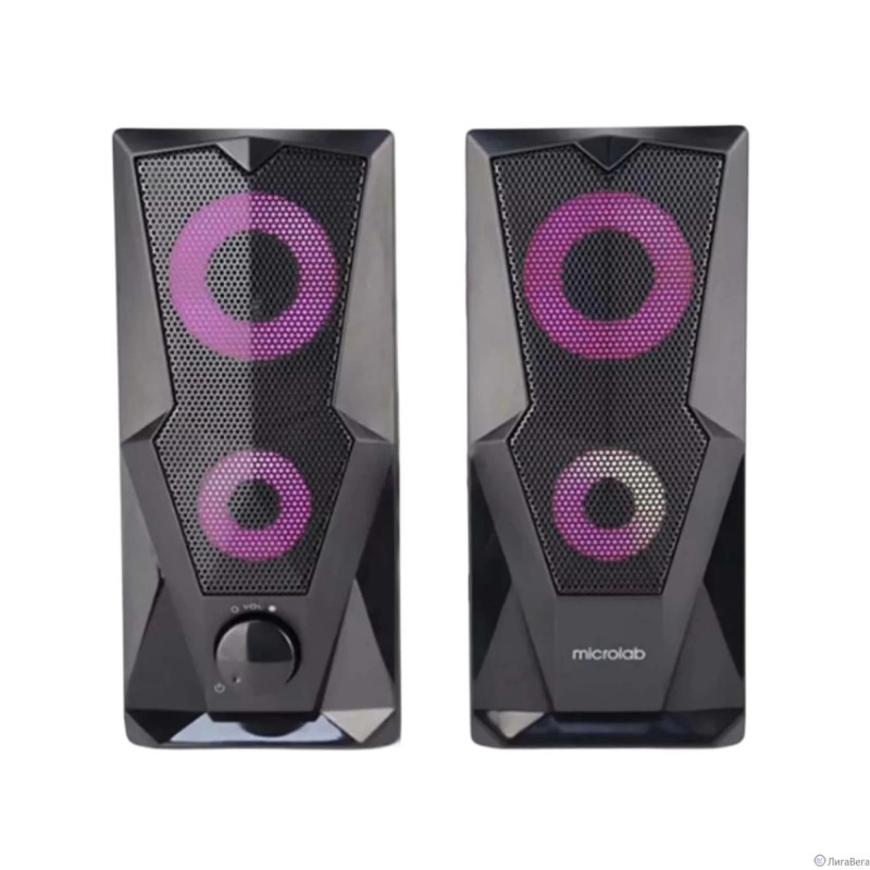 Microlab B27 {5 Вт х2, Гармонические искажения: < 0,5% (1 Вт 1 кГц), Частотная характеристика: 160 Гц - 20 кГц, Отношение сигнал/шум: > 65 дБ}   