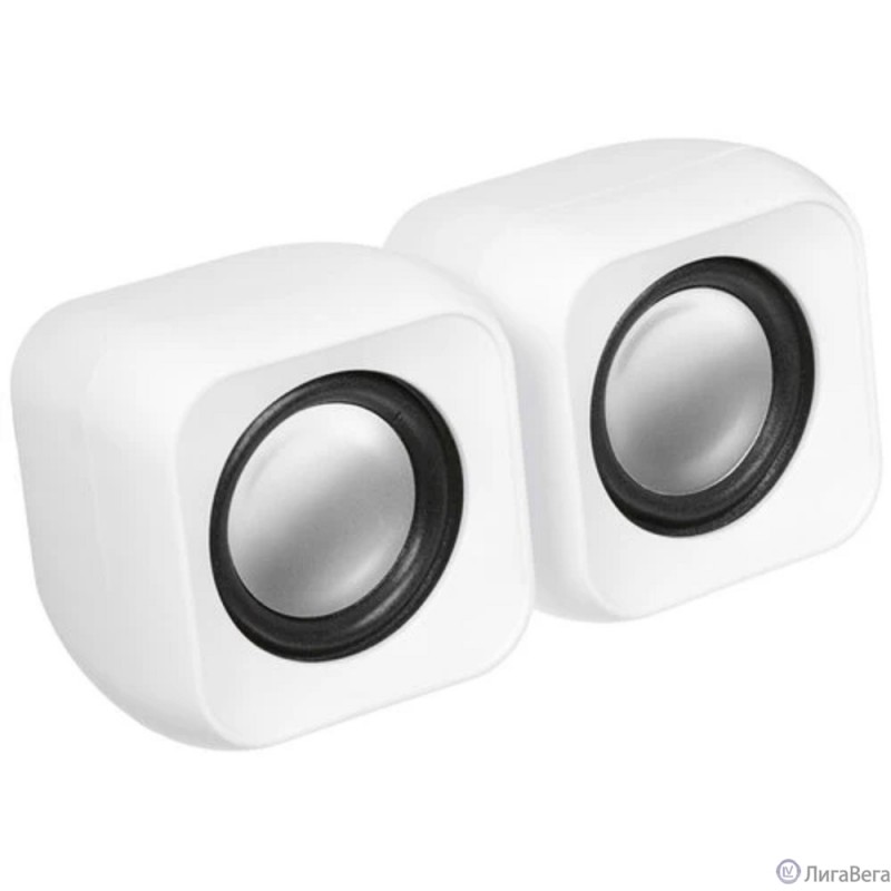 RITMIX SP-3010 white {RMS: 5 Вт (2 х 2,5 Вт), Диаметр динамиков: 2’’,  Частотный диапазон: 100 -20 кГЦ, Отношение сигнал/шум: ?80 дБ}