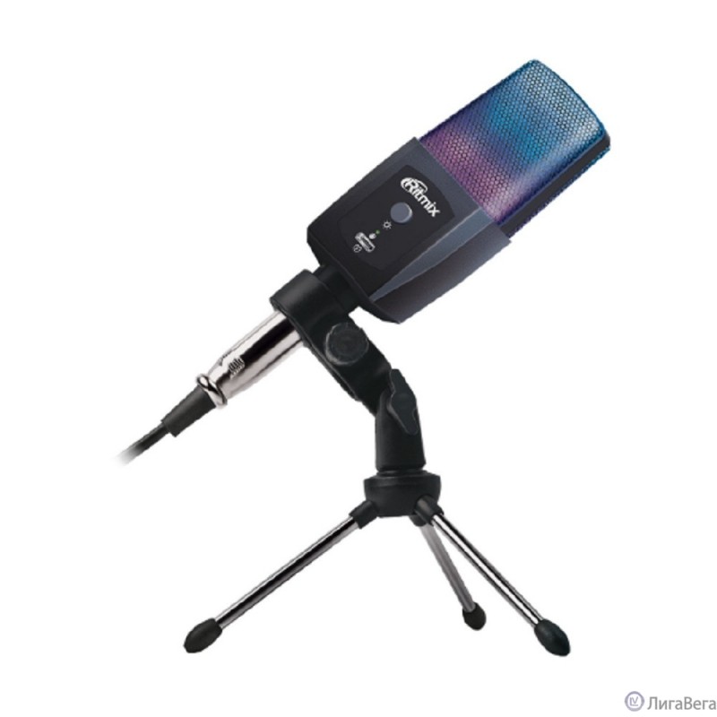 RITMIX RDM-170 Black {Подключение XLR- jack3,5 мм; размеры микрофона: 5 * 15,5 * 3,8 см}