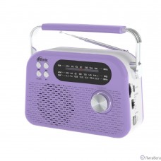 RITMIX RPR-045 LAVENDER {Радиоприёмник портатив. 3хдиапазонный FM/AM/SW, Bluetooth v.5.3, воспроизв. с USB и с карт памяти micro SD (до 32Gb)}