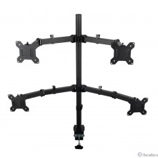Кронштейн для монитора Filum FL-DMT004FB черный, четыре монитора, VESA: 75/100, 10-30 дюйма, до 10 кг (00-01215493)