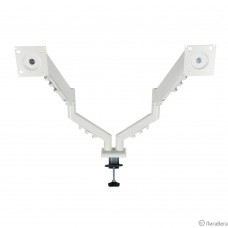 Кронштейн для монитора Filum FL-DMG003DW белый, два монитора, VESA: 75/100, 10-32 дюйма, до 10 кг (00-01215494)