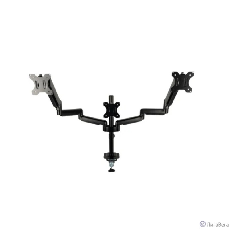 Кронштейн для монитора Filum FL-DMG003TB черный, три монитора, VESA: 75/100, 10-32 дюйма, до 10 кг (00-01215495)