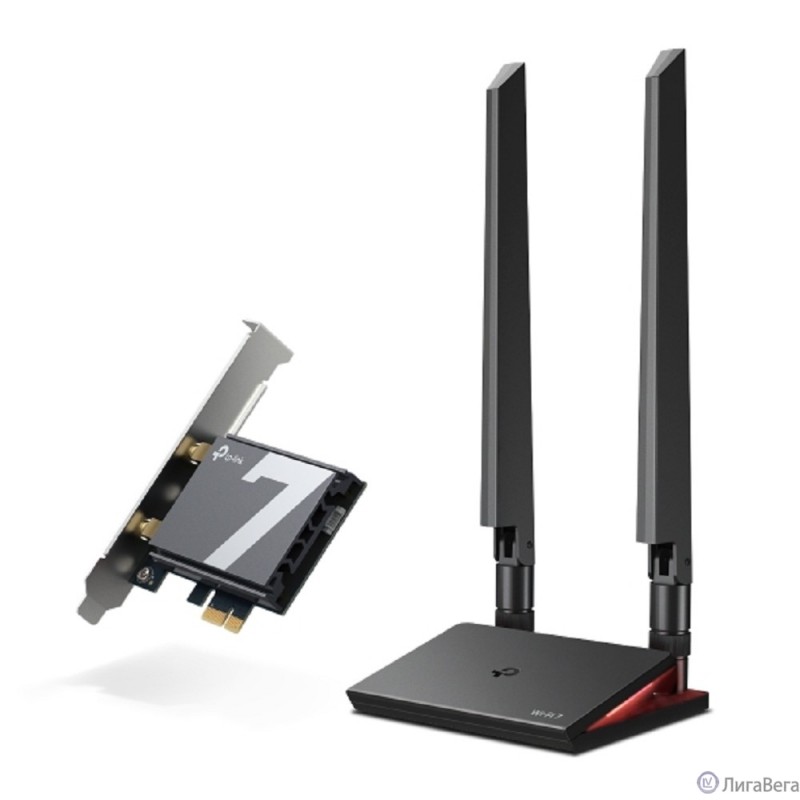 TP-Link Archer TBE550E BE9300 Трехдиапазонный беспроводной PCI Express-адаптер Wi-Fi 7 с поддержкой Bluetooth 5.4