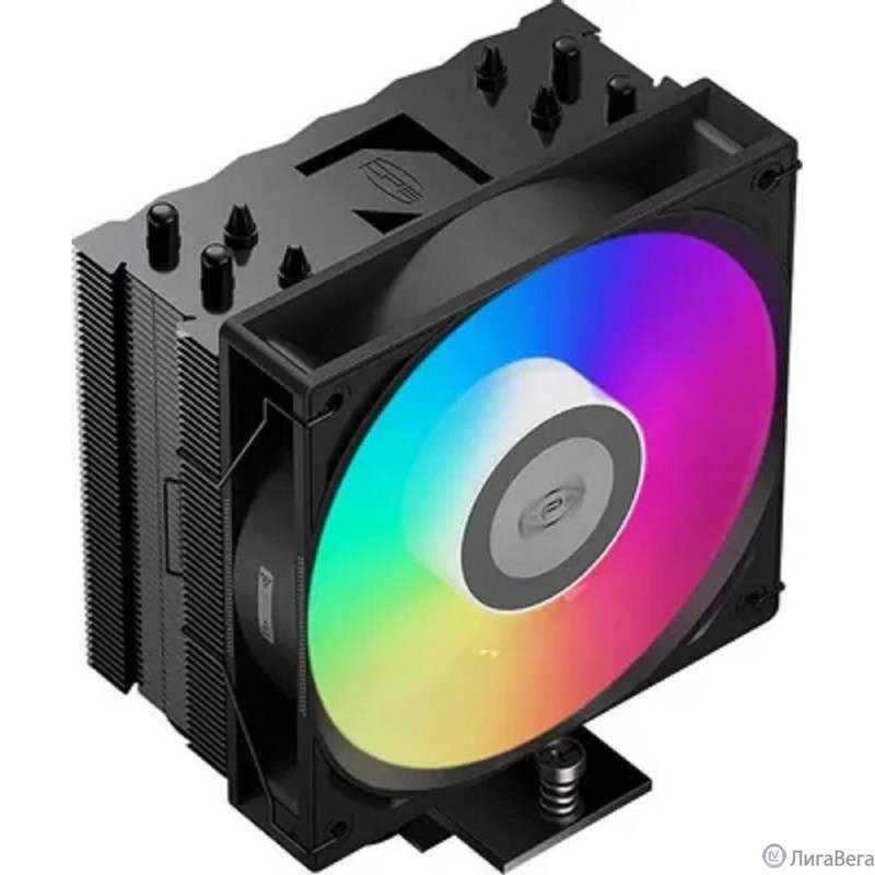 Кулер PCCooler RT400 BK ARGB S115X/1200/1700/1851/AM4/AM5 (TDP 235W, 1x120mm PWM FAN, 4 тепловые трубки 6мм, 500-2200RPM, 32dBa) Кулер PCCooler RT400 BK ARGB S115X/1200/1700/1851/AM4/AM5 (TDP 235W, 1x120mm PWM FAN, 4 тепловые трубки 6мм, 500-2200RPM, 32dBa)