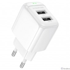 BOROFONE BAS41A/ Сетевое ЗУ/ 2 USB/ Выход: 12W/ White