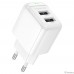 BOROFONE BAS41A/ Сетевое ЗУ/ 2 USB/ Выход: 12W/ White