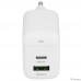 BOROFONE BAS45A/ Сетевое ЗУ/PD + QC 3.0/ 2 USB: Type-C + Type-A/ Выход: 30W + 18W/ White
