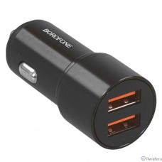 BOROFONE BZ19B/ Авто ЗУ/ QC 3.0/ 2 USB/ Выход: 36W/ черный