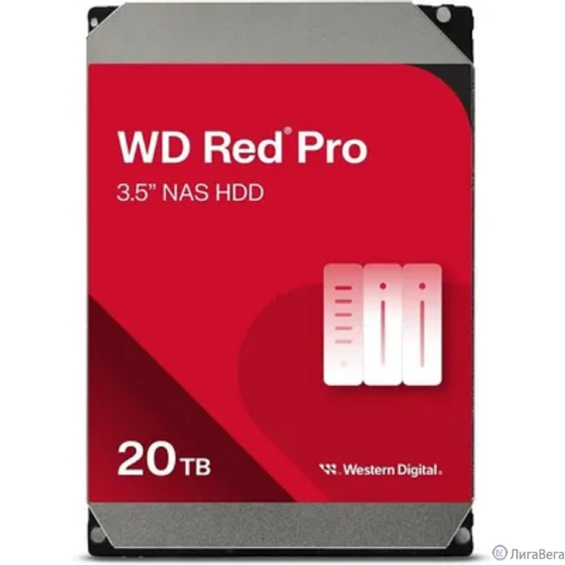 20TB WD Red Pro (WD202KFGX) {Serial ATA III, 7200- rpm,512Mb, 3.5″}