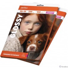 Perfeo фотобумага 10х15 230 г/м2 глянцевая 100л (PF-GLR4-230/100) (G22)