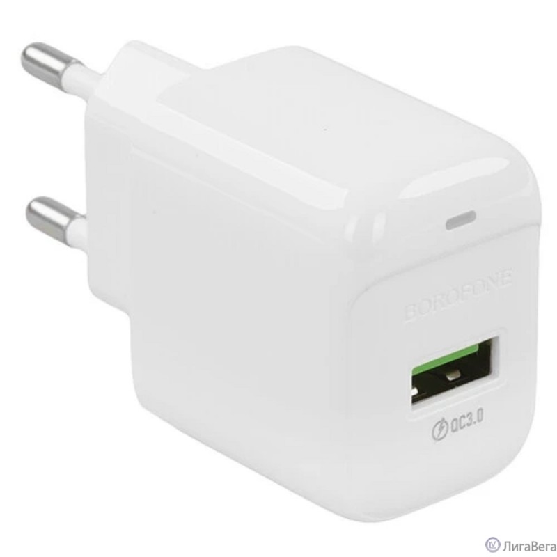 BOROFONE BAS42A/ Сетевое ЗУ/ QC 3.0/ 1 USB/ Выход: 18W/ White BOROFONE BAS42A/ Сетевое ЗУ/ QC 3.0/ 1 USB/ Выход: 18W/ White