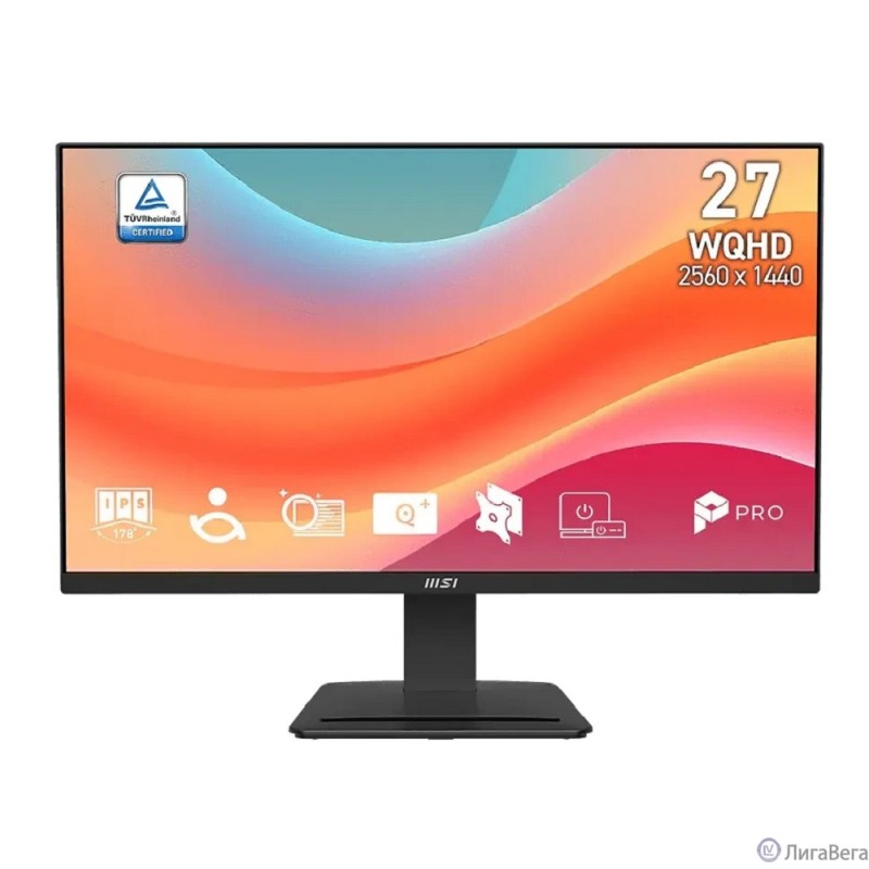MSI PRO 27″ MP273Q E7 черный {IPS 2560x1440 75Hz 250cd HDMI DisplayPort Ex}[9S6-3PB4CH-278]