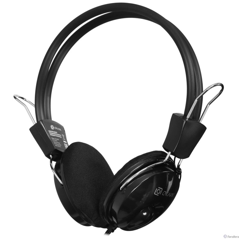 Oklick Наушники с микрофоном Оклик HS-M200 черный 1.8м накладные (1532011) Oklick Наушники с микрофоном Оклик HS-M200 черный 1.8м накладные (1532011)
