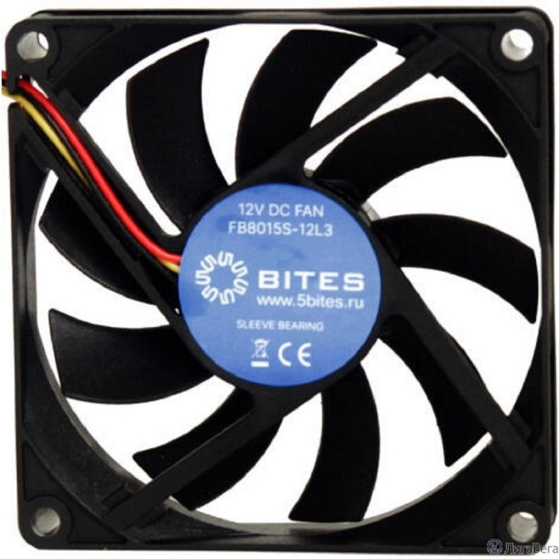 5bites Вентилятор FB8015S-12L2 80X15 / SLEEVE / 2000RPM / 2P 5bites Вентилятор FB8015S-12L2 80X15 / SLEEVE / 2000RPM / 2P