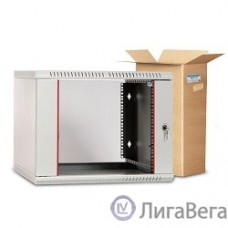 ЦМО Шкаф телекоммуникационный настенный разборный 6U (600х520) дверь стекло (ШРН-Э-6.500) (1 коробка)