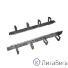 ЦМО Горизонтальный кабельный органайзер без окон 19″ 1U, 4 кольца, черный (ГКО-4.62-9005)