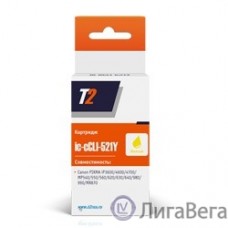 T2 CLI-521Y Картридж (IC-CCLI-521Y) для  PIXMA iP3600/4600/MP540/620/630/980, желтый, с чипом
