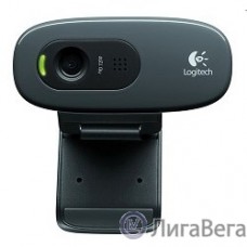 Logitech HD Webcam C270, 960-001063/960-000999 {USB 2.0, 1280*720, 0.9MP разрешение матрицы,3Mpix foto, Mic, Black}
