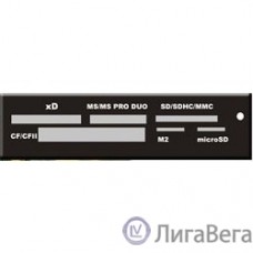 USB 2.0 Card reader SD/SDHC/MMC/MS/microSD/xD/CF, 3.5″ (черный) [GR-116B]