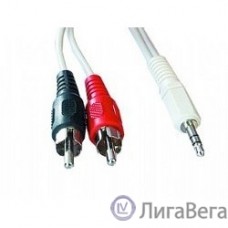Кабель аудио Gembird, джек3.5 / 2xRCA, 2.5м [CCA-458-2.5M]